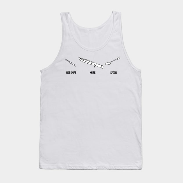 Knife Tank Top by Bertoni_Lee